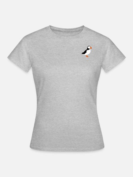 Papageitaucher - Frauen T-Shirt - Grau meliert