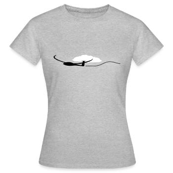 Glider Glider Glider Pilot Pilot - Women's T-Shirt - heather grey - Front - AI Model Female 172 dark (172cm)