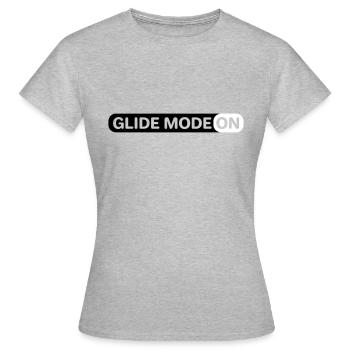 Planeur Planeur Planeur Planeur Pilote - T-shirt Femme - gris chiné - Devant - AI Model Female 172 dark (172cm)