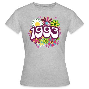 Fête Anniversaire Femme 1993 30 Ans Anniversaire - T-shirt Femme - gris chiné - Devant - AI Model Female 172 dark (172cm)