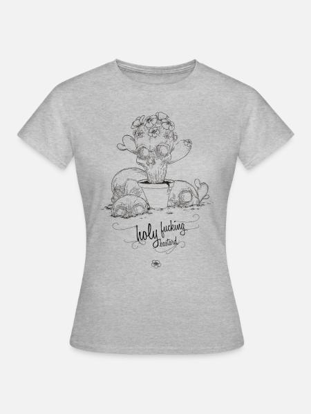 bastard - Frauen T-Shirt - Grau meliert