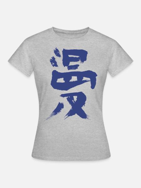 Manga - Frauen T-Shirt - Grau meliert