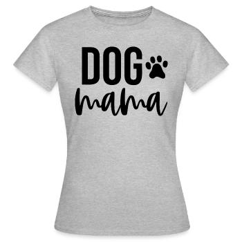 Dog Mom - Women's T-Shirt - heather grey - Front - AI Model Female 172 dark (172cm)