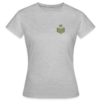 Staff Sergeant OR7 - Frauen T-Shirt - Grau meliert - Vorne - AI Model Female 172 dark (172cm)