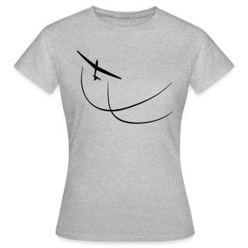 Glider Gliding Gliding Gliding Glider - Women's T-Shirt - heather grey - Front - AI Model Female 172 dark (172cm)