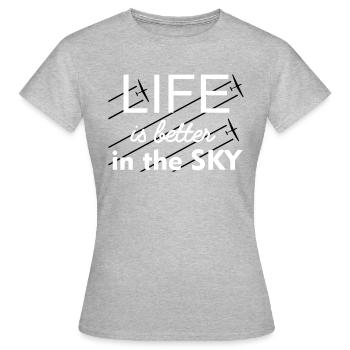 Glider Gliding Gliding Gliding Glider - Women's T-Shirt - heather grey - Front - AI Model Female 172 dark (172cm)