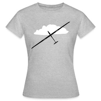 Glider Gliding Gliding Gliding Glider - Women's T-Shirt - heather grey - Front - AI Model Female 172 dark (172cm)