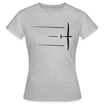 Glider Gliding Glider Glider Pilot Pilot - Women's T-Shirt - heather grey - Front - AI Model Female 172 dark (172cm)