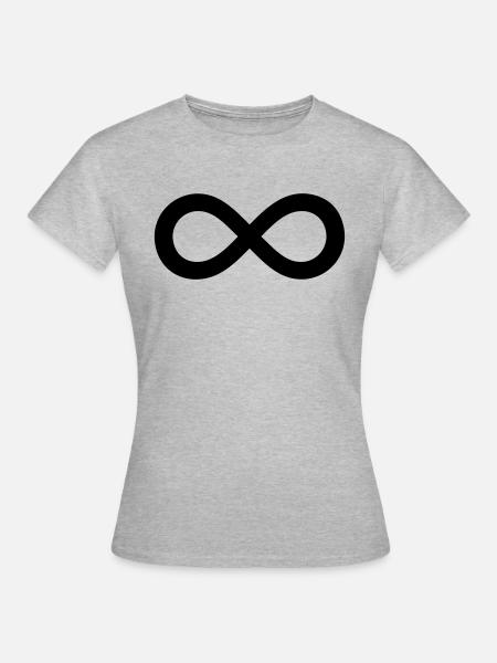 unendlich - Frauen T-Shirt - Grau meliert