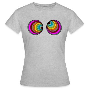 drugs eyes - Women's T-Shirt - heather grey - Front - AI Model Female 172 dark (172cm)