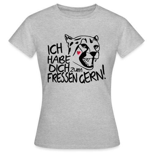 Zum Fressen Gern Haben Herz Liebe Partner Spruch - Frauen T-Shirt