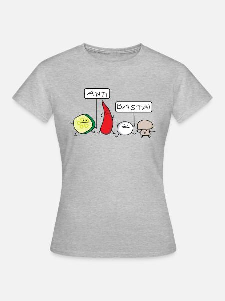 Anti Basta - Vrouwen T-shirt - grijs gemêleerd