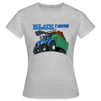 Blue in motion - Women's T-Shirt - heather grey - Front - AI Model Female 172 dark (172cm)