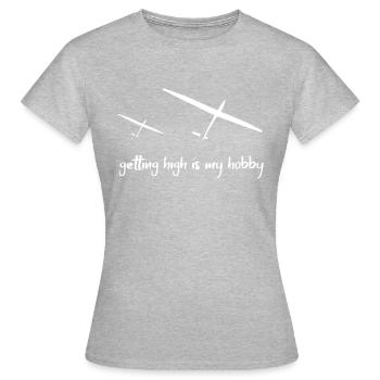 Glider Gliding Gliding Gliding Glider - Women's T-Shirt - heather grey - Front - AI Model Female 172 dark (172cm)