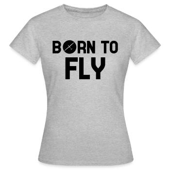 Glider Glider Glider Pilot Pilot - Women's T-Shirt - heather grey - Front - AI Model Female 172 dark (172cm)