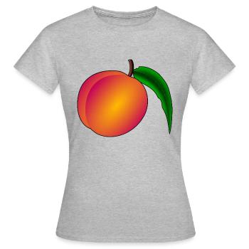apricots aprikose veggie gemuese fruits7 - Frauen T-Shirt - Grau meliert - Vorne - AI Model Female 172 dark (172cm)
