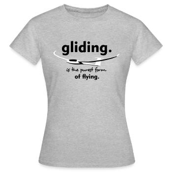 Glider Gliding Gliding Gliding Glider - Women's T-Shirt - heather grey - Front - AI Model Female 172 dark (172cm)