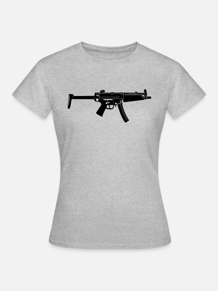 Gewehr - Frauen T-Shirt - Grau meliert