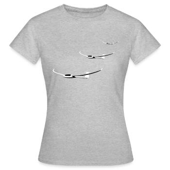Glider Gliding Glider Glider Pilot Pilot - Women's T-Shirt - heather grey - Front - AI Model Female 172 dark (172cm)