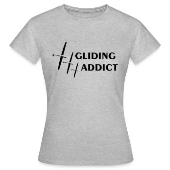Glider Gliding Gliding Gliding Glider - Women's T-Shirt - heather grey - Front - AI Model Female 172 dark (172cm)