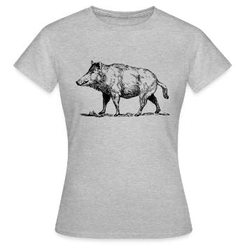 verrat - T-shirt Femme - gris chiné - Devant - AI Model Female 172 dark (172cm)