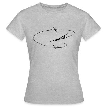 Glider Gliding Gliding Gliding Glider - Women's T-Shirt - heather grey - Front - AI Model Female 172 dark (172cm)
