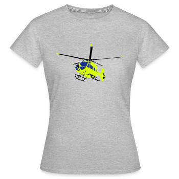 ec145t2 Hélicoptère Hélicoptère Hélicoptère Pilote - T-shirt Femme - gris chiné - Devant - AI Model Female 172 dark (172cm)