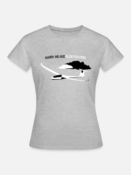 Glider Gliding Gliding Gliding Glider - Women's T-Shirt - heather grey