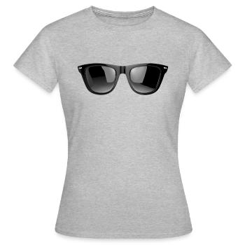 Lunettes de soleil - T-shirt Femme - gris chiné - Devant - AI Model Female 172 dark (172cm)