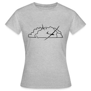 Glider Gliding Gliding Gliding Glider - Women's T-Shirt - heather grey - Front - AI Model Female 172 dark (172cm)
