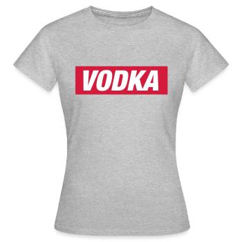 Vodka - Frauen T-Shirt - Grau meliert - Vorne - AI Model Female 172 dark (172cm)