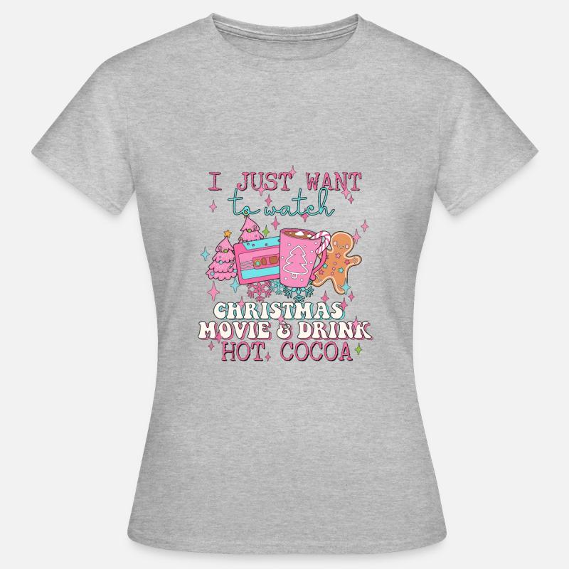 Christmas, gingerbread, coffee and biscuits. - Women's T-Shirt - heather grey