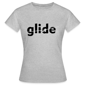 Planeur Planeur Planeur Planeur Pilote - T-shirt Femme - gris chiné - Devant - AI Model Female 172 dark (172cm)