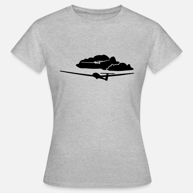 Glider Glider Glider Pilot Pilot - Women's T-Shirt - heather grey