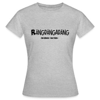 raengdaengadaeng - Frauen T-Shirt - Grau meliert - Vorne - AI Model Female 172 dark (172cm)