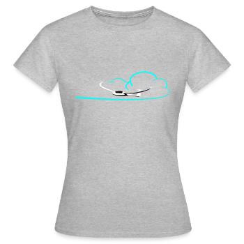 Glider Gliding Gliding Gliding Glider - Women's T-Shirt - heather grey - Front - AI Model Female 172 dark (172cm)
