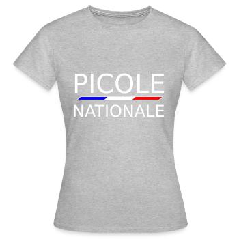 12. Nationale 1. - Frauen T-Shirt - Grau meliert - Vorne - AI Model Female 172 dark (172cm)
