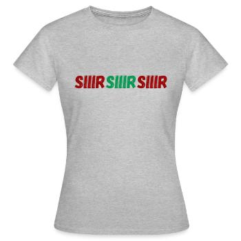 SIIIR SIIIR SIIIR - T-shirt Femme - gris chiné - Devant - AI Model Female 172 dark (172cm)