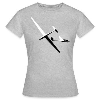 Glider Gliding Glider Glider Pilot Pilot - Women's T-Shirt - heather grey - Front - AI Model Female 172 dark (172cm)