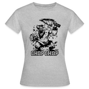 Chop Chop Viking barbare - T-shirt Femme - gris chiné - Devant - AI Model Female 172 dark (172cm)