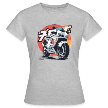 Super Japan Sport Moto de course - T-shirt Femme - gris chiné - Devant - AI Model Female 172 dark (172cm)