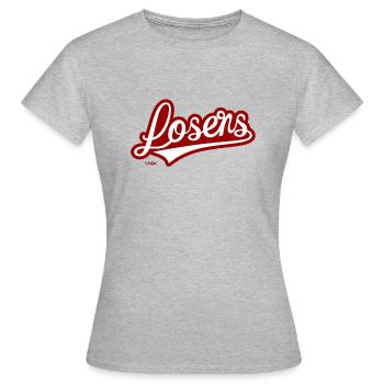 Logo d’équipe alternatif pour les perdants - T-shirt Femme - gris chiné - Devant - AI Model Female 172 dark (172cm)