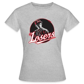 Équipe de perdant de baseball parodie drôle - T-shirt Femme - gris chiné - Devant - AI Model Female 172 dark (172cm)