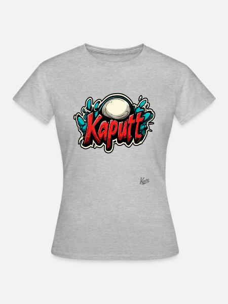 Kaputt: Meisterwerke der Zerstörung - Frauen T-Shirt - Grau meliert