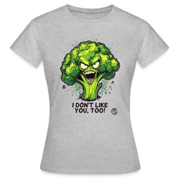 Nobody likes broccoli - Women's T-Shirt - heather grey - Front - AI Model Female 172 dark (172cm)