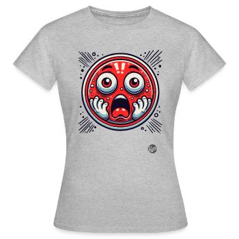 Shocking, oh no! - Women's T-Shirt - heather grey - Front - AI Model Female 172 dark (172cm)