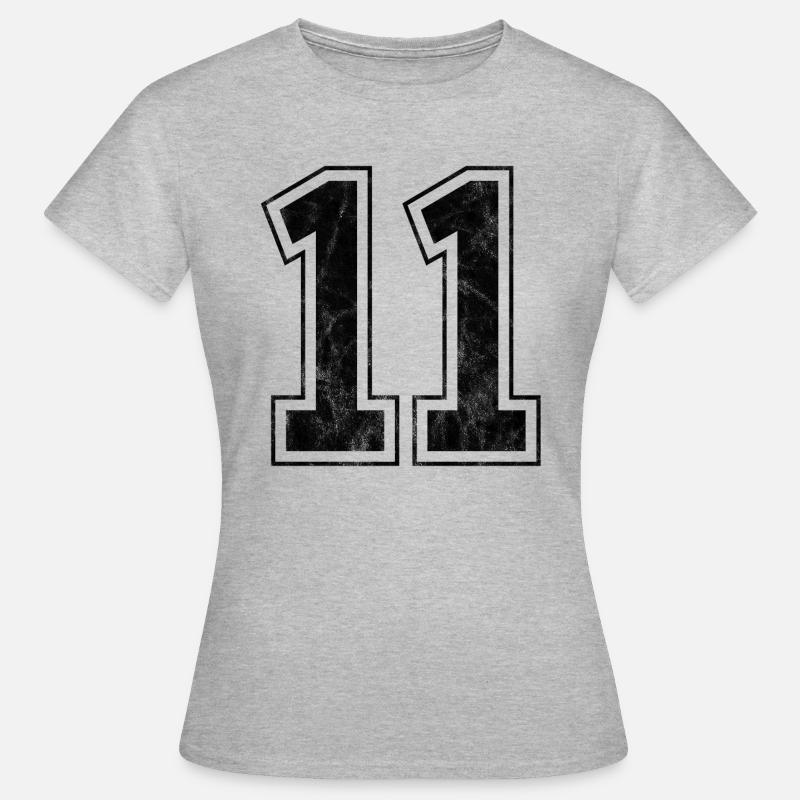 Numero 11 - Maglietta da donna - grigio melange