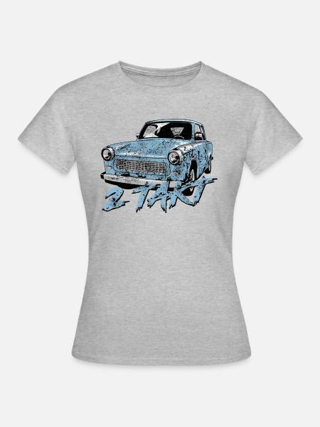  601 Gletscherblau - Frauen T-Shirt - Grau meliert