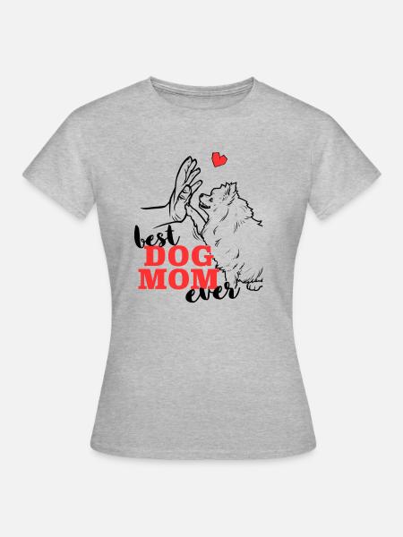 Beste Pomeranian Mama Pomeranian - Frauen T-Shirt - Grau meliert