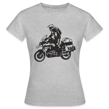 sports Moto - T-shirt Femme - gris chiné - Devant - AI Model Female 172 dark (172cm)